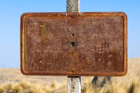 Rusty sign Stock Photos
