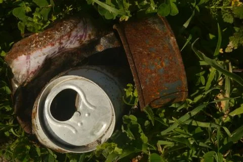 Rusty soda cans Stock Photos