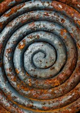 Rusty spiral Stock Photos