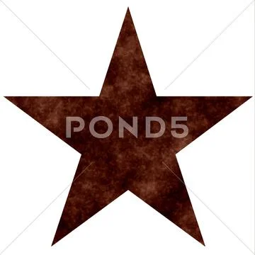 Rusty Star Stock Illustration