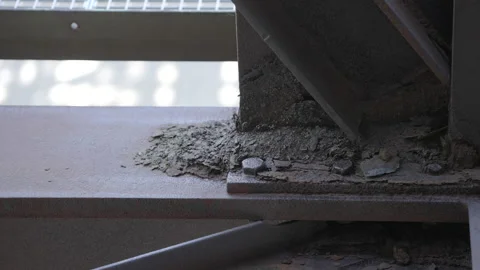 Rusty steel beam. Close up. Video stock 161965763