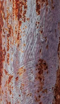 Rusty steel pipeline surface Stock Photos