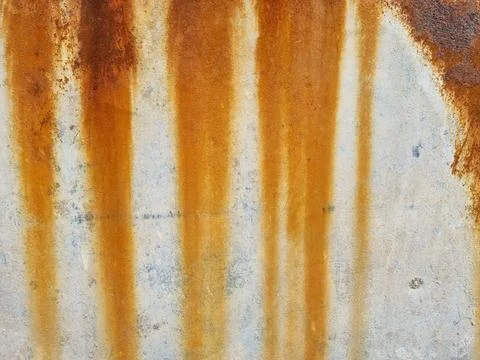 Rusty streaks on the wall Stock Photos