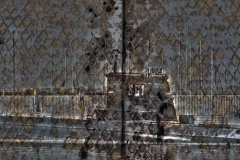 Rusty submarine Stock Photos