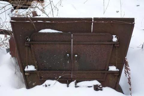 Rusty Sugering Stove Stock Photos