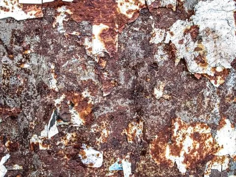 Rusty surface with burnt-out paper particles. Texture for retro poster and Stock Illustration
