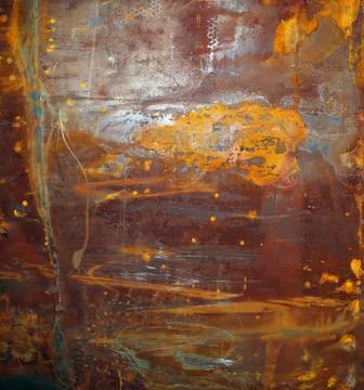 Rusty surface on corroded metal Stock Photos