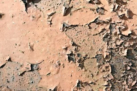 Rusty surface with cracked paint Foto stock