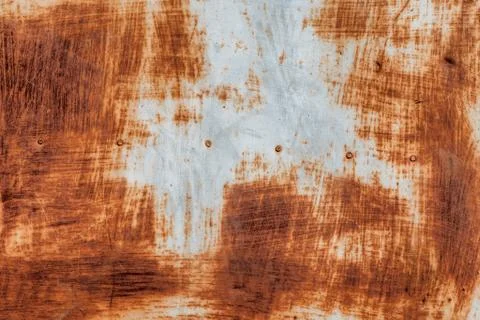 Rusty surface in rusty corten. Foto stock