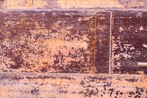 Rusty surface of welded pipe of large pipeline Stock Photos