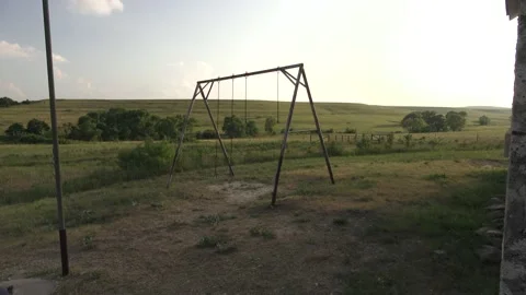 Rusty swings Stock Footage 138652540