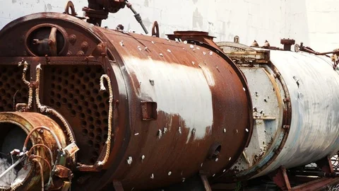 Rusty Tank Stock Footage 76786877