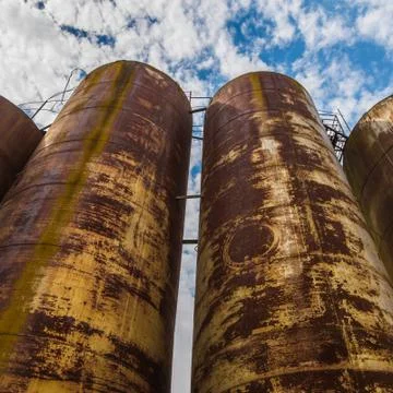 Rusty tanks Stock Photos