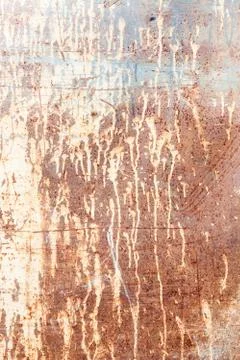 Rusty texture with dripping paint Stock Photos