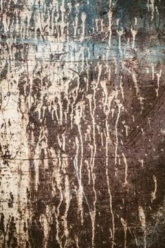 Rusty texture with dripping paint Stock Photos