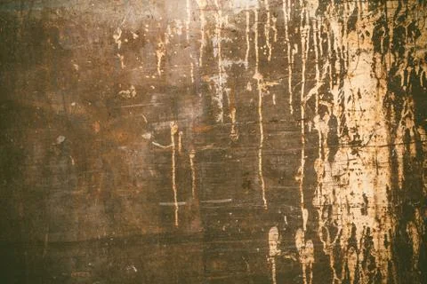 Rusty texture with dripping paint Stock Photos