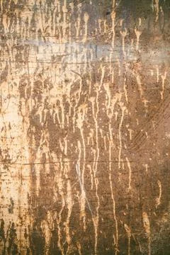Rusty texture with dripping paint Stock Photos