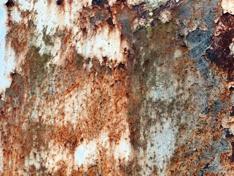 Rusty Texture of a Metal Spatula Stock Photos