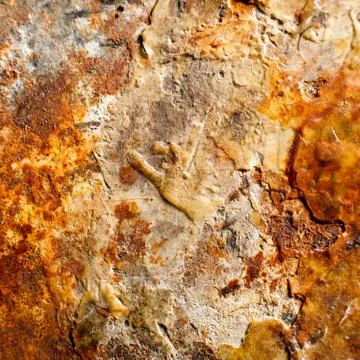 Rusty Texture of a Metal Spatula Stock Photos