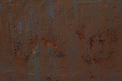 Rusty textured concrete wall background, flat lay Stock Photos