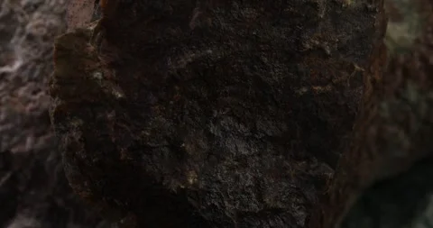 Rusty textured stone with jagged edges Stock Footage 295144500