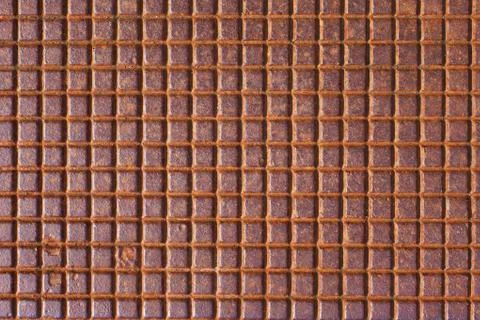 Rusty tiled metal Foto stock