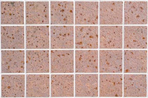 Rusty tiles with 24 squares in rectangular form 스톡 사진