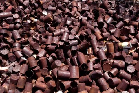 Rusty Tin Cans Stock Photos