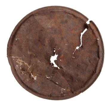 Rusty tin lid Stock Photos