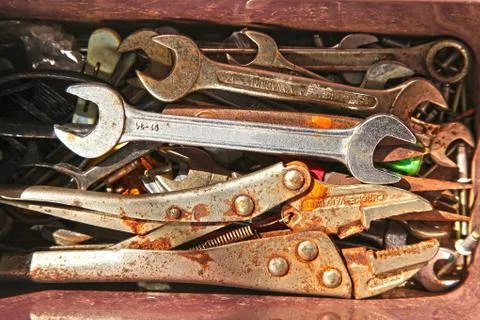 Rusty tools Stock Photos