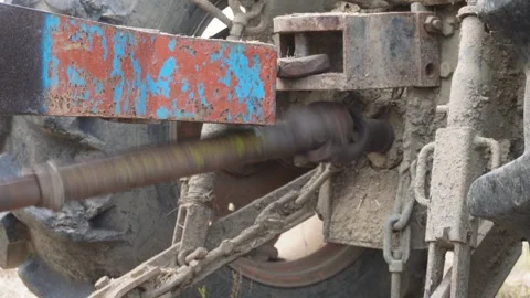 Rusty Tractor Machinery Stock Footage 333922429