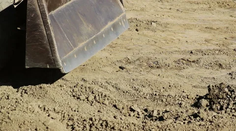 Rusty tractor working on the land Stock Footage 60252804