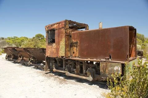Rusty Train Rusted old mining train and its carriages Copyright: xZoonar.c... Stock Photos