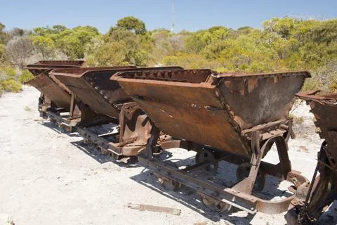 Rusty Train Rusted old mining train and its carriages Copyright: xZoonar.c... Stock Photos