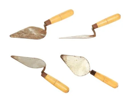 Rusty trowel set Stock Photos