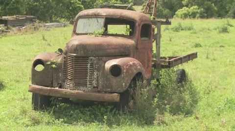 Rusty truck xwide Stock Footage 5501060