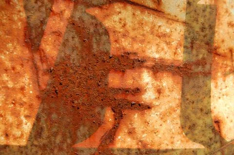 Rusty type stencil Stock Photos