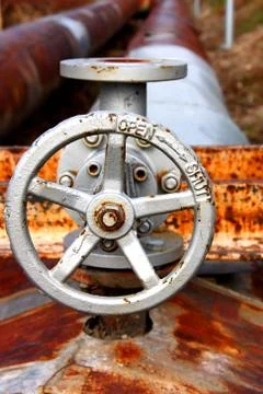 Rusty valve Stock Photos
