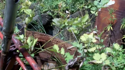 Rusty vehicle 3 Stock Footage 8662715