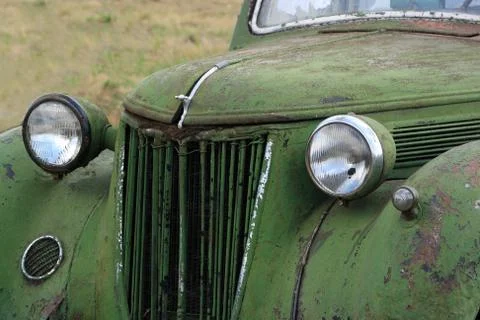 Rusty vintage car Stock Photos