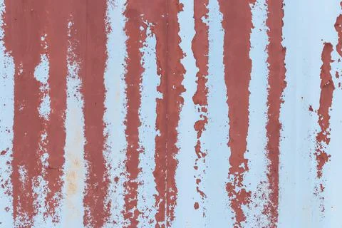 Rusty wall peeling paint background Stock Photos