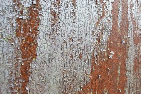 Rusty wall, texture of rust old metal iron Stock Photos