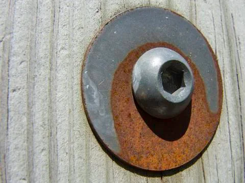 Rusty Washer and Bolt Stock Photos