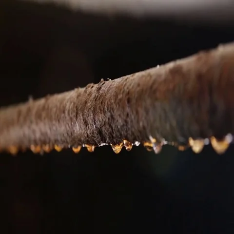Rusty water pipes Vídeo Stock 69555775