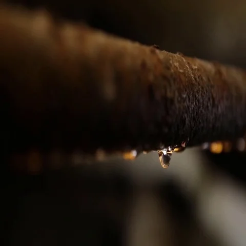 Rusty water pipes Stock Footage 69556280