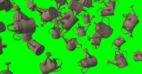 Rusty watering cans Video stock 99951074