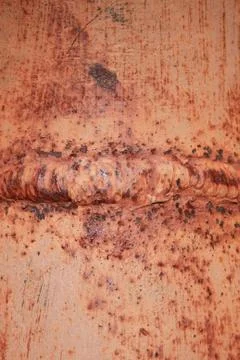 Rusty weld Stock Photos