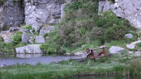 Rusty winch 2 Video stock 859072