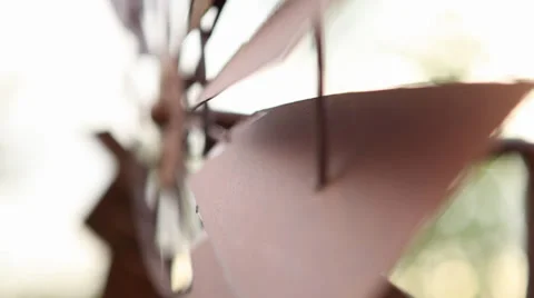 Rusty Windmill Stock Footage 35361921