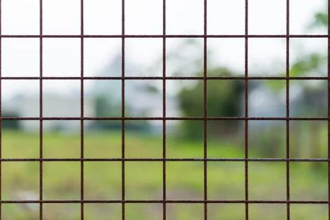 Rusty Wire Fence Stock Photos